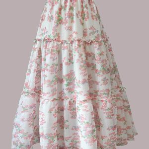 FLORAL 3 TIERED SKIRT