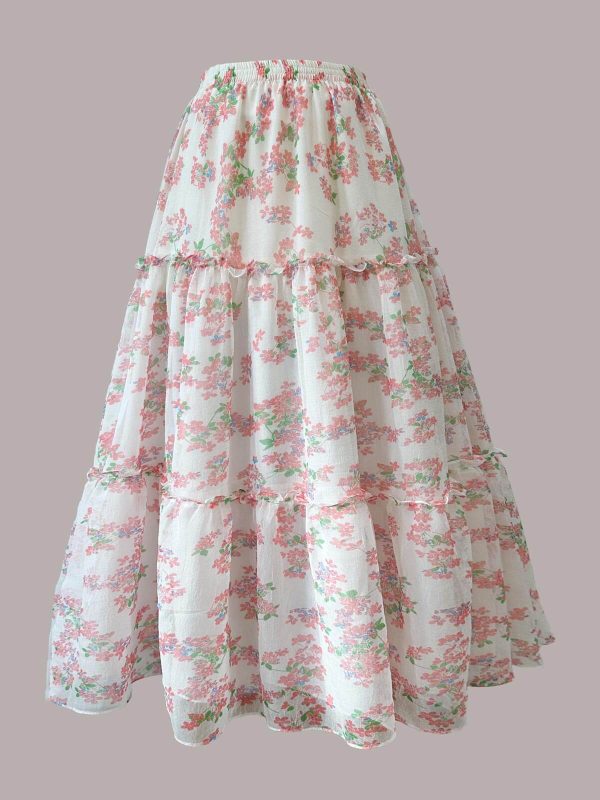 FLORAL 3 TIERED SKIRT
