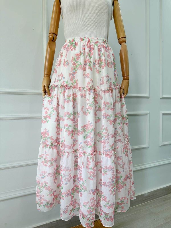 FLORAL 3 TIERED SKIRT - Image 2